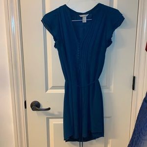 H&M blue mid length dress